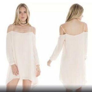 Cloth & Stone Cold-Shoulder Pale Shell Pink Dress